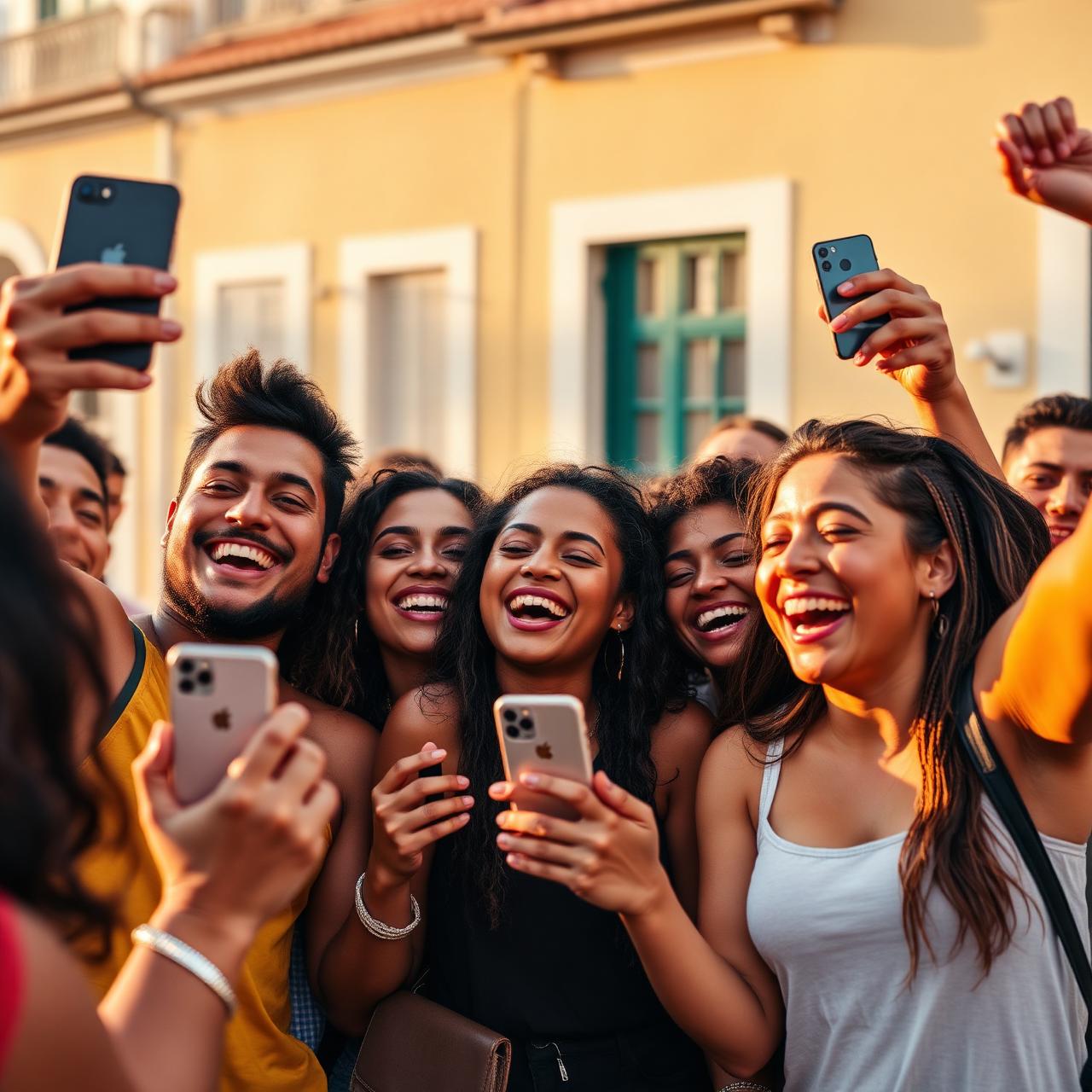Comunidade de brasileiros em Portugal celebrando junta
